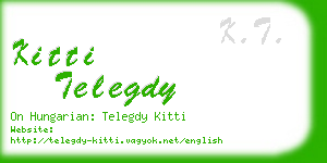 kitti telegdy business card